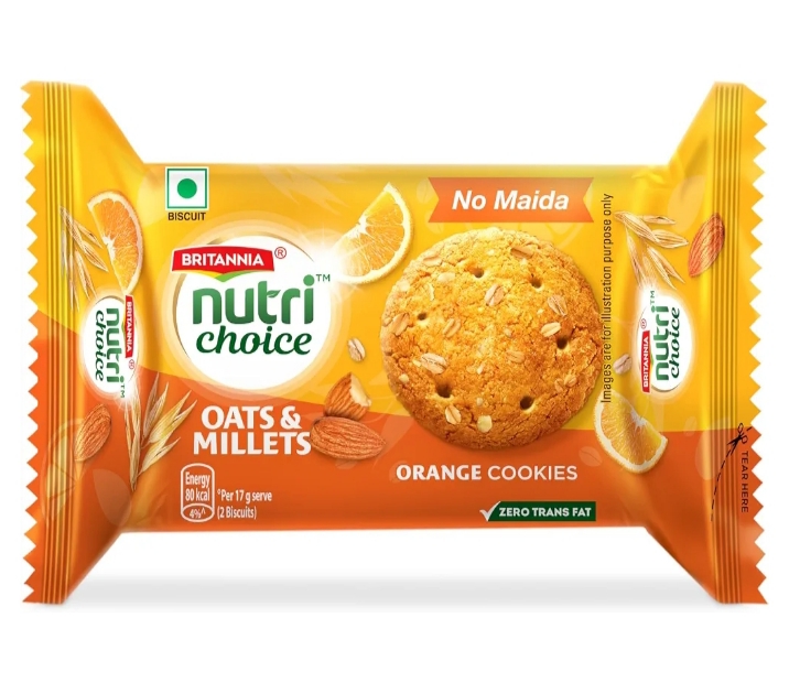 Britannia nutri choice oate orange biscuits 