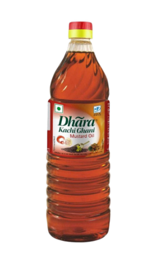 Dhara Kachi Ghani Mustard oil (Bottle)