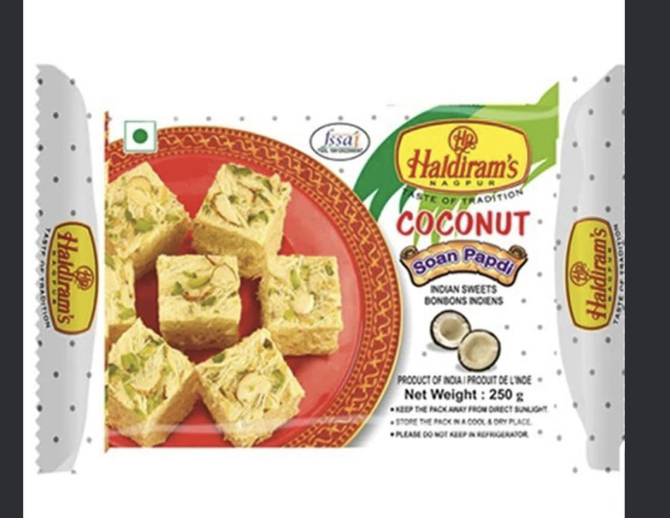 HALDIRAM COCONUT SOAN PAPADI 250 GM