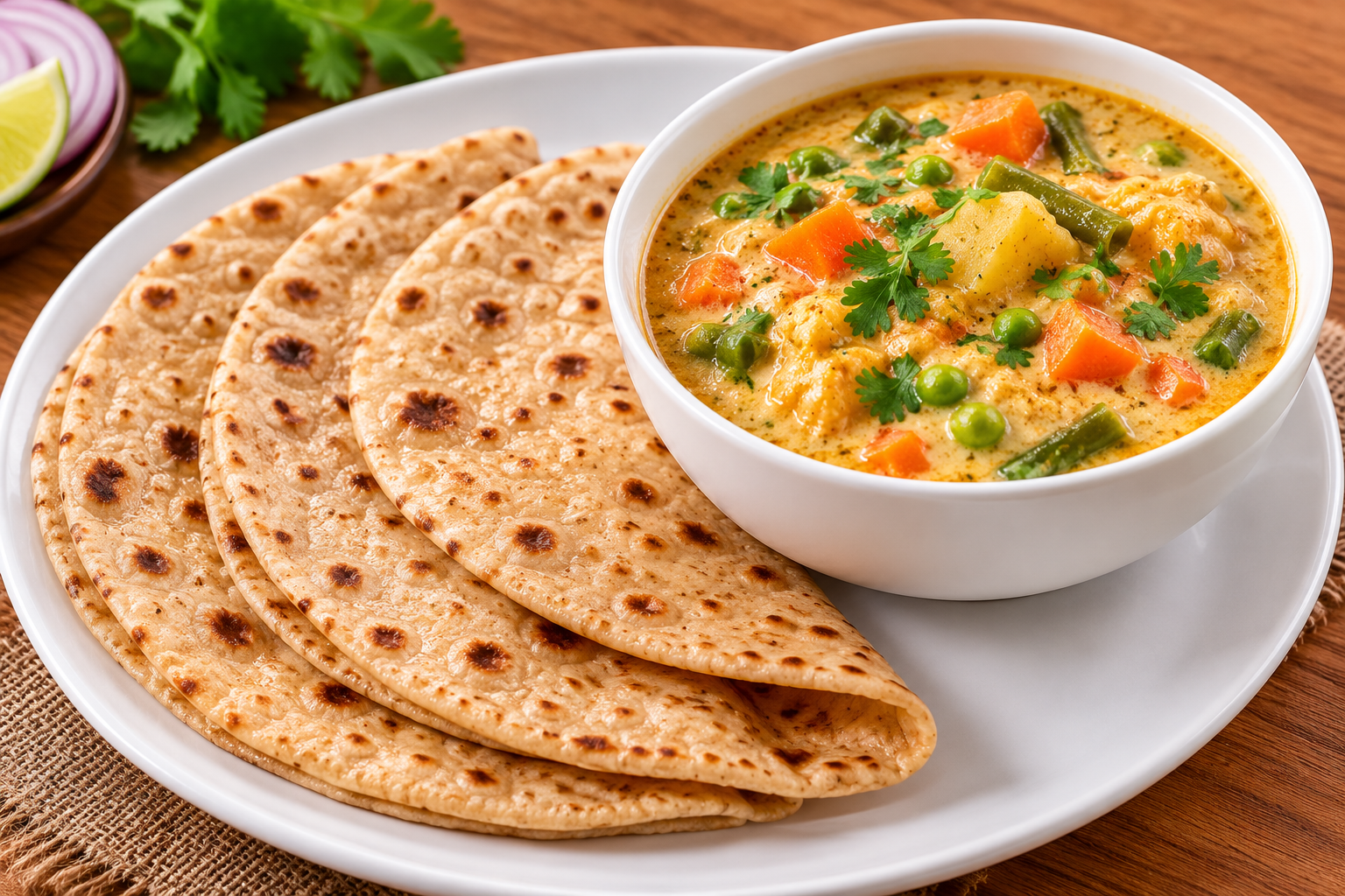 Chapati + Kuruma Curry
