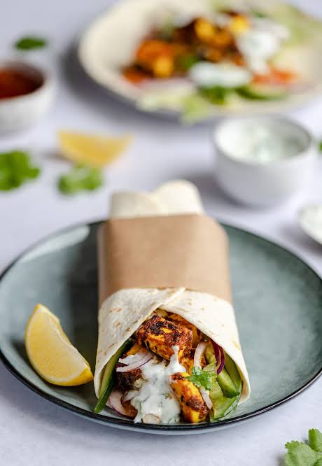 Chilly Paneer Wrap