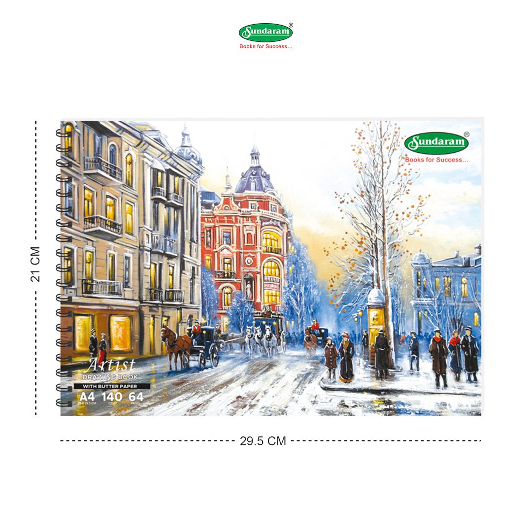 Sundaram Artist Drawing Book (Butter Paper) – A4 – 64 Pages – image 2