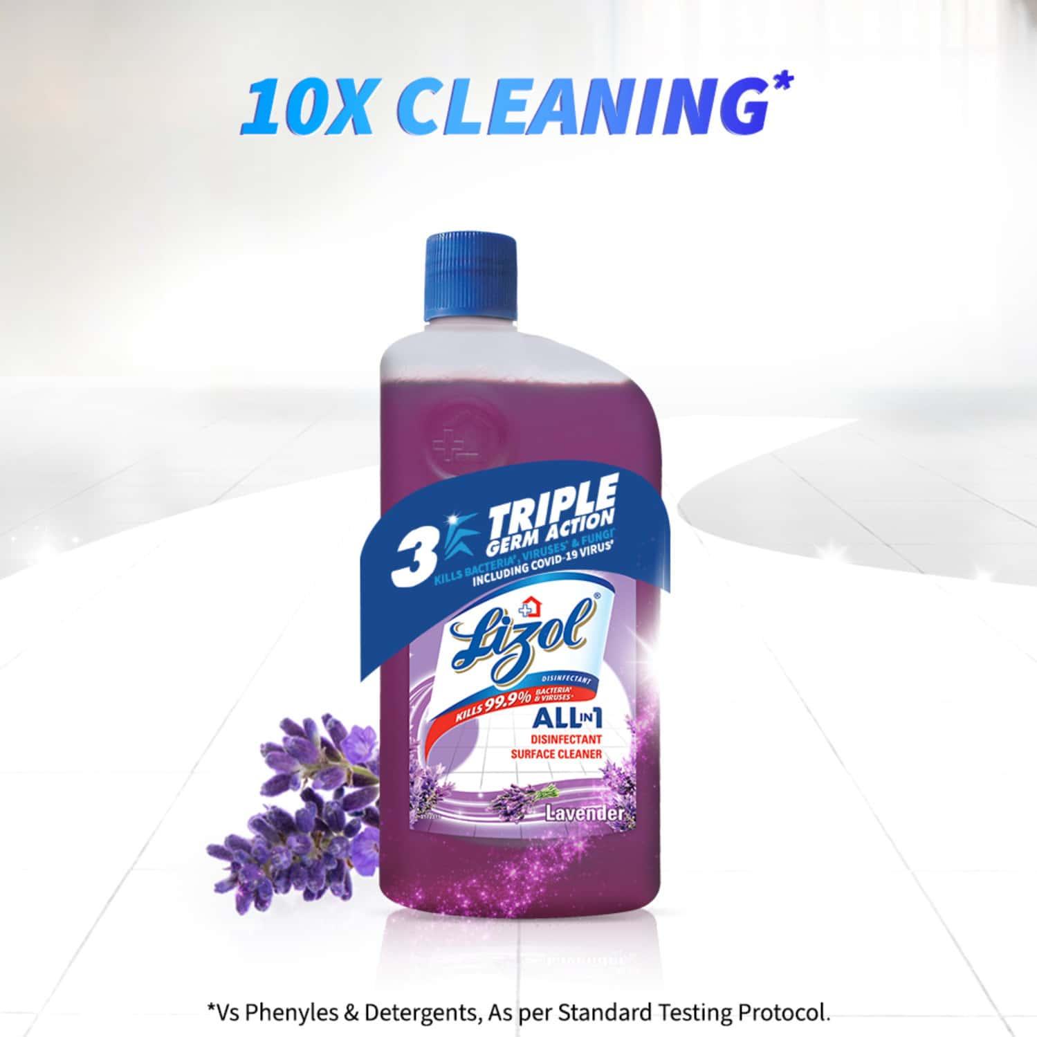 Lizol Disinfectant Surface Cleaner with Lavender – 500 ml – image 3