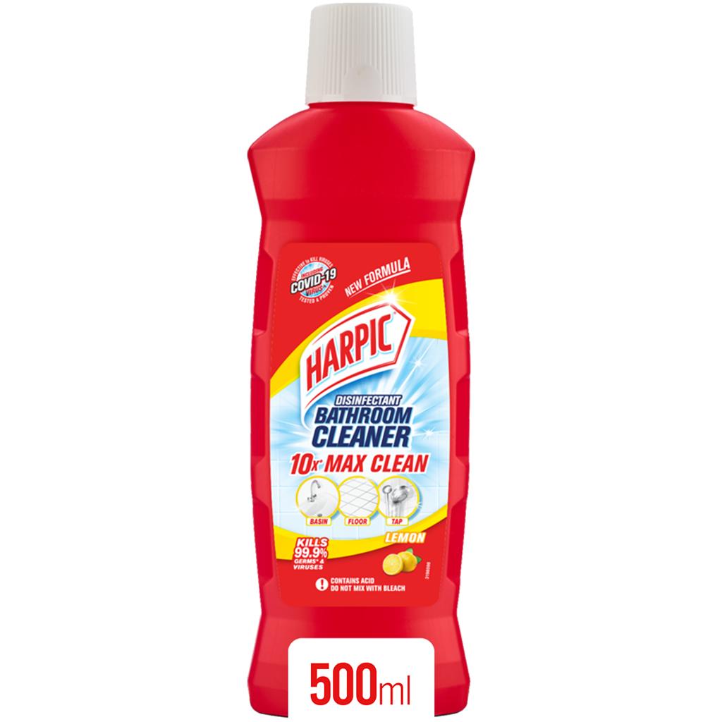 Harpic Disinfectant Bathroom Cleaner – Lemon Fresh, 500 ml – image 3