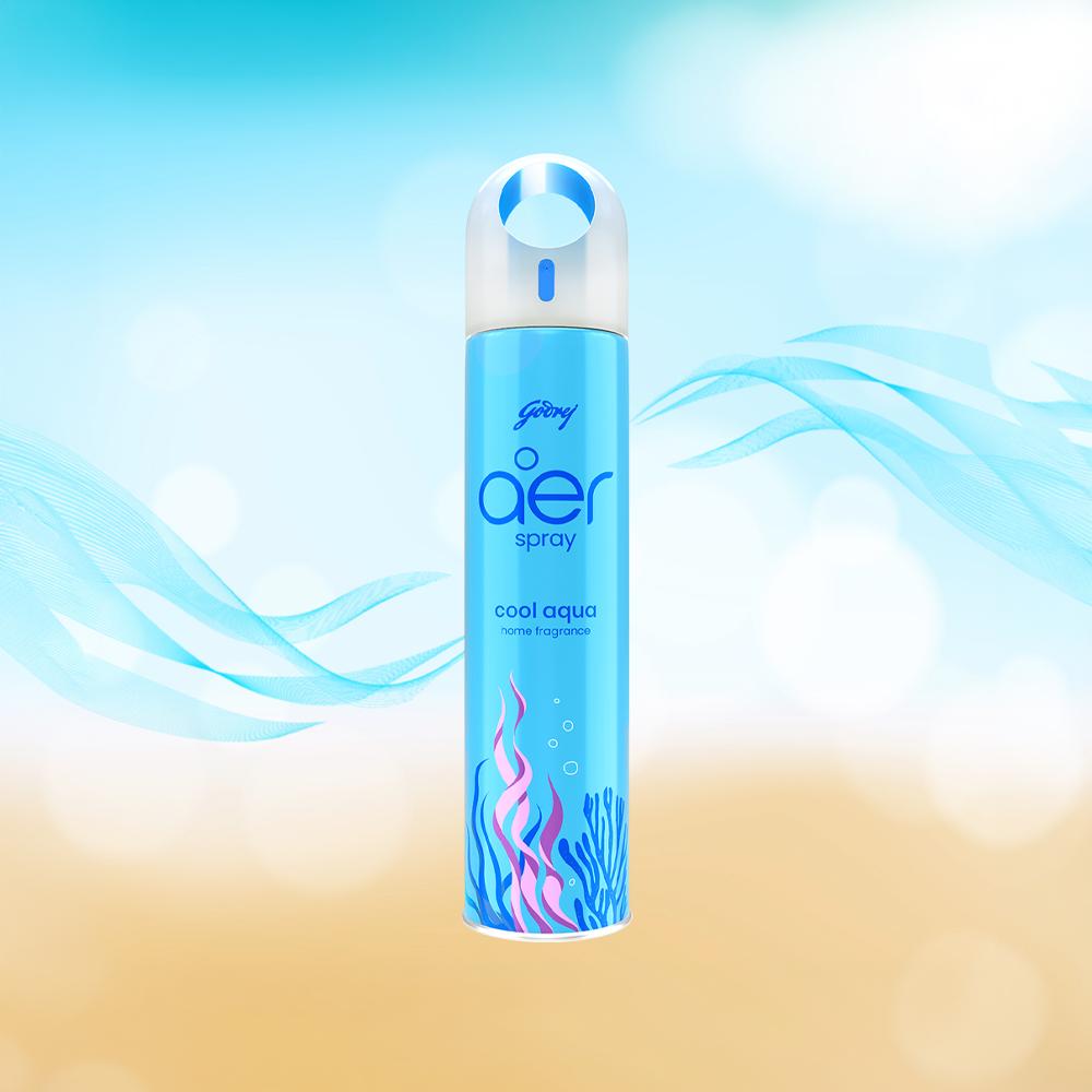 Godrej aer Spray – Cool Aqua Home Fragrance, 180 ml – image 3