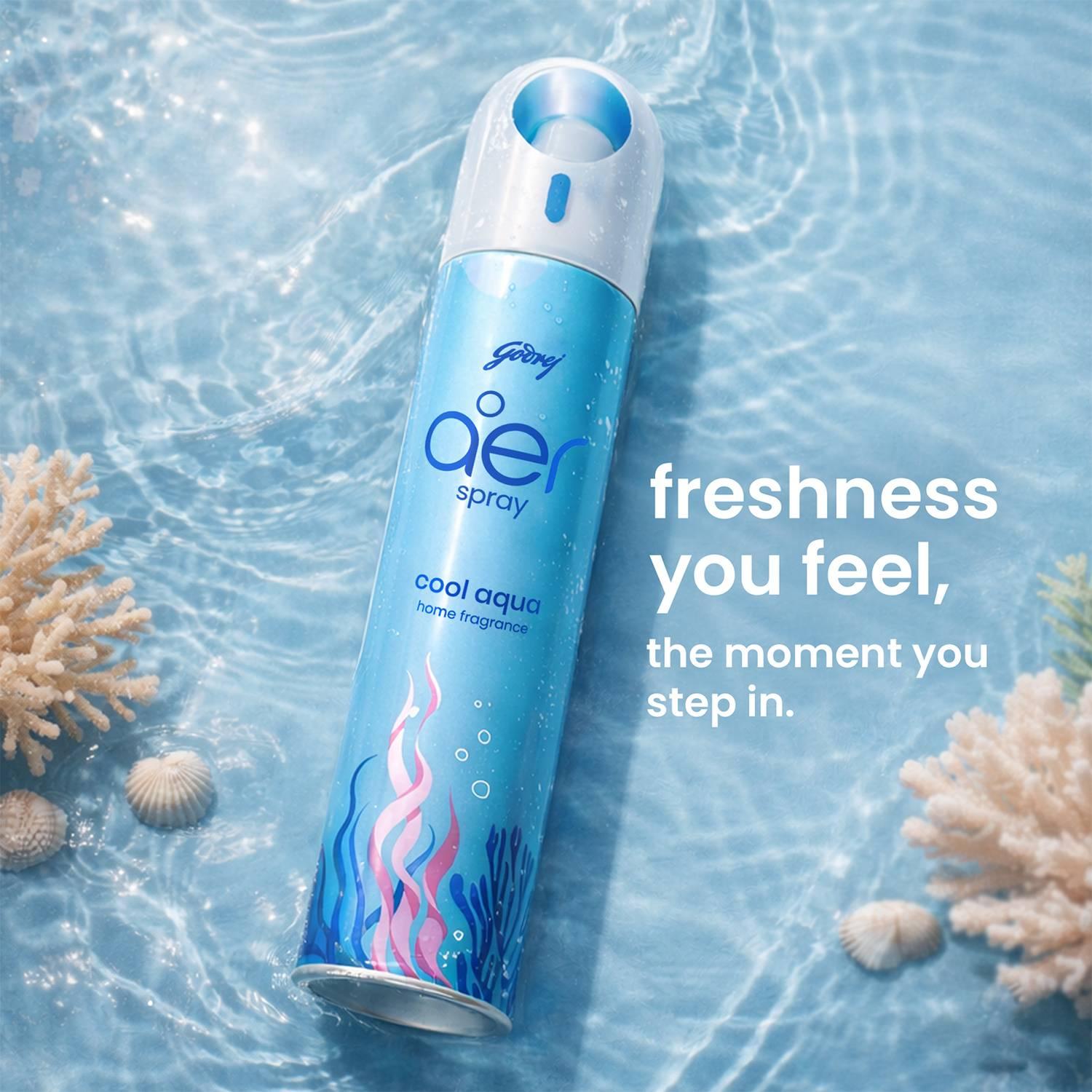 Godrej aer Spray – Cool Aqua Home Fragrance, 180 ml – image 4