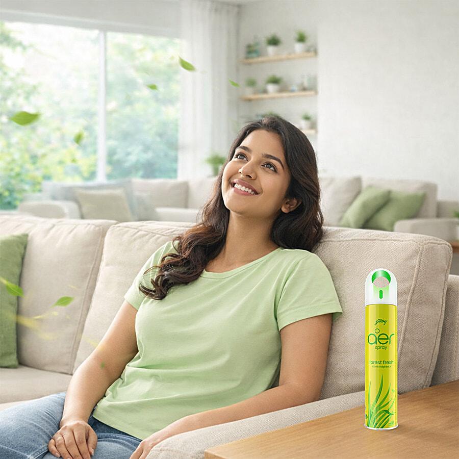 Godrej aer Spray – Forest Fresh Home Fragrance, 180 ml – image 3