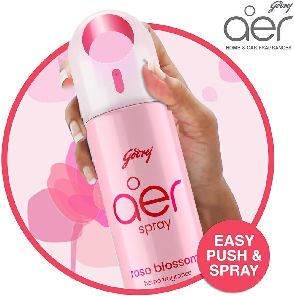 Godrej aer Spray – Rose Blossom Home Fragrance, 180 ml – image 4