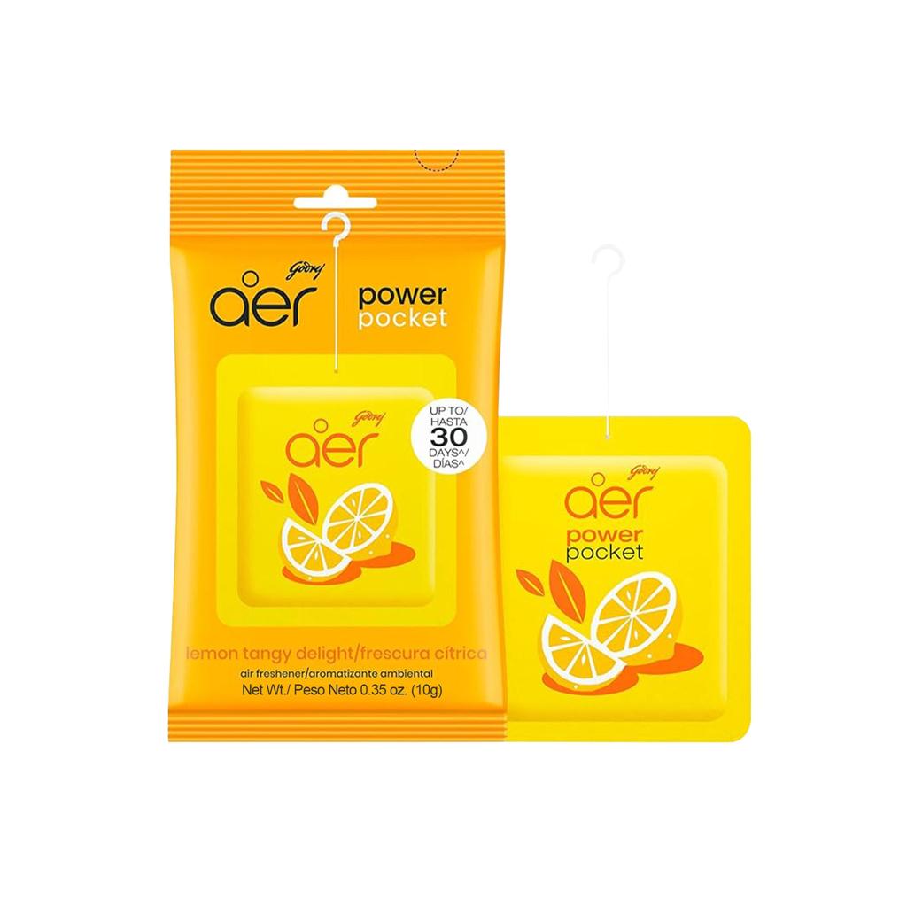 Godrej aer Power Pocket – Lemon Tangy Delight, 10 g – image 1