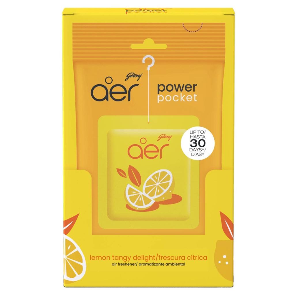 Godrej aer Power Pocket – Lemon Tangy Delight, 10 g – image 2