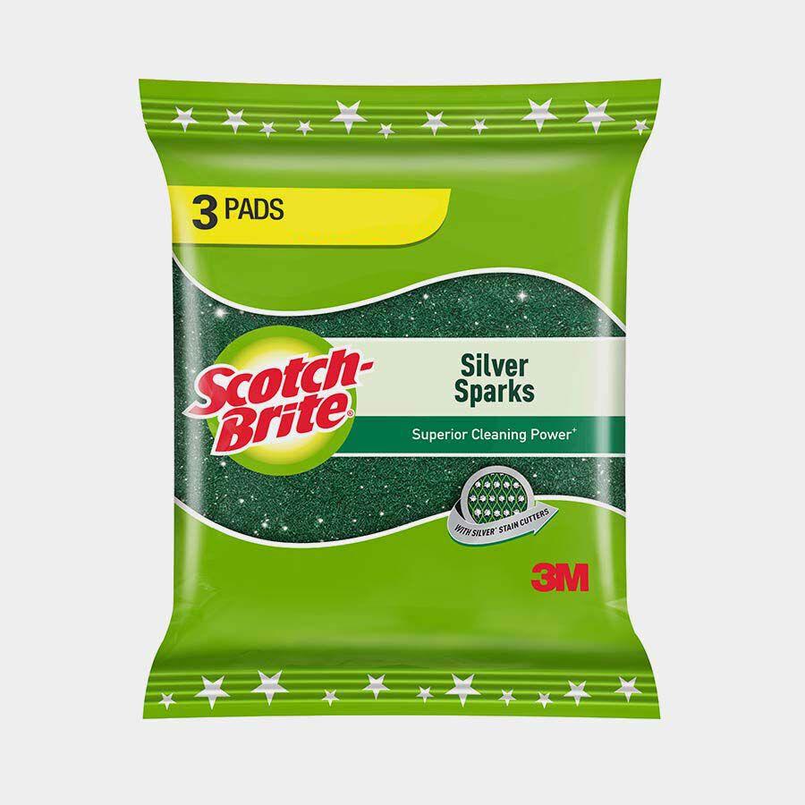 Scotch-Brite Silver Sparks Scrub Pad – Pack of 3
