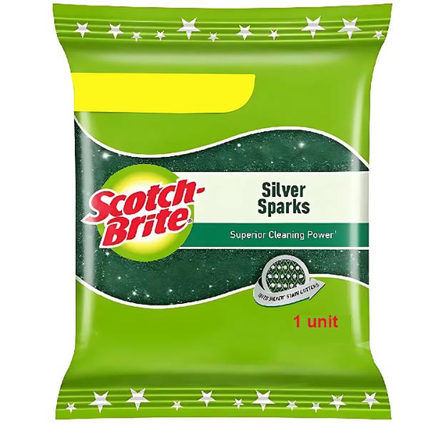 Scotch-Brite Silver Sparks Scrub Pad – Pack of 3 – image 2