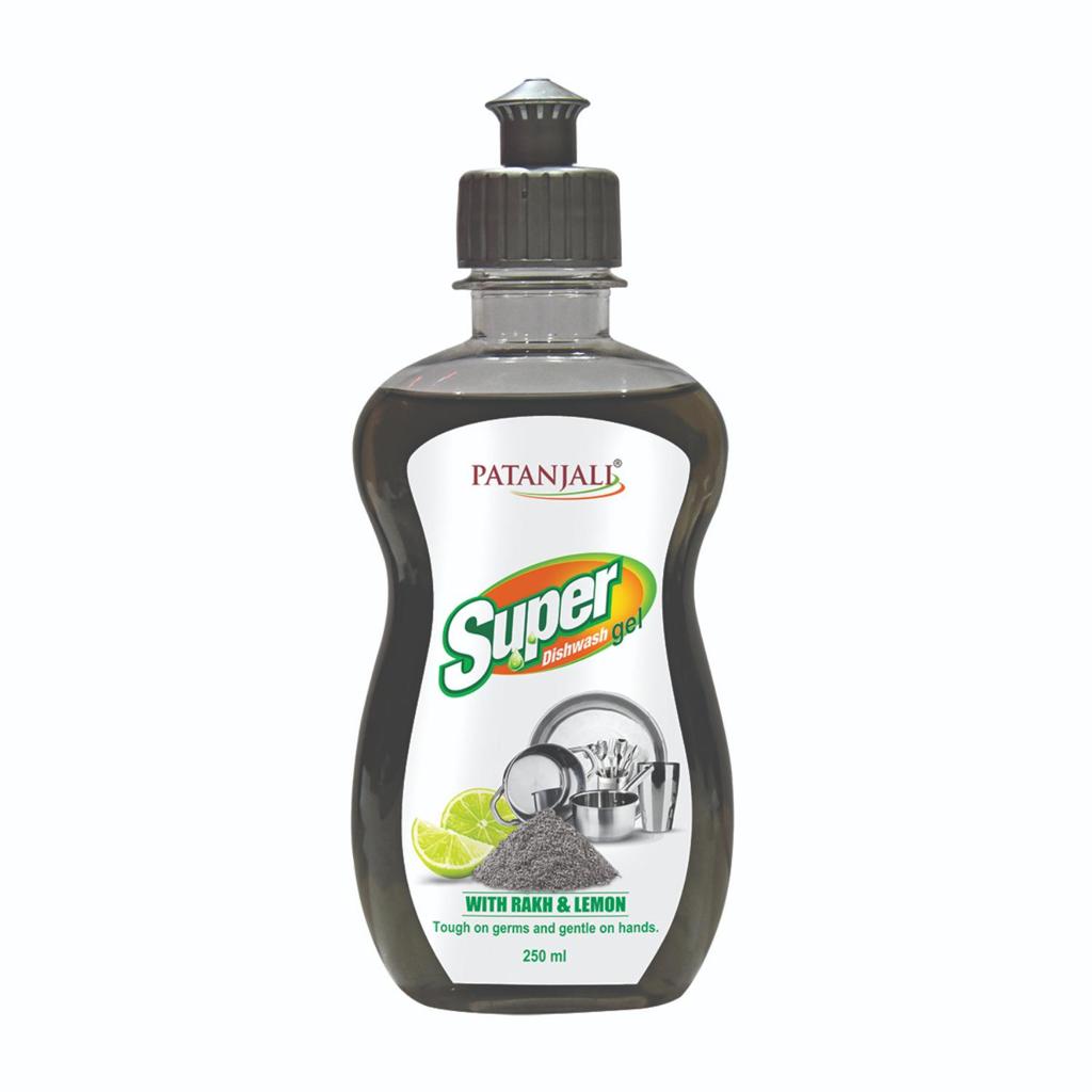 Patanjali Super Dishwash Gel with Rakh & Lemon – 250 ml