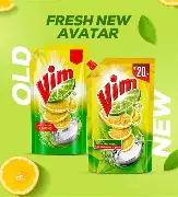 Vim Dishwashing Gel – 115 ml Refill Pouch – image 3