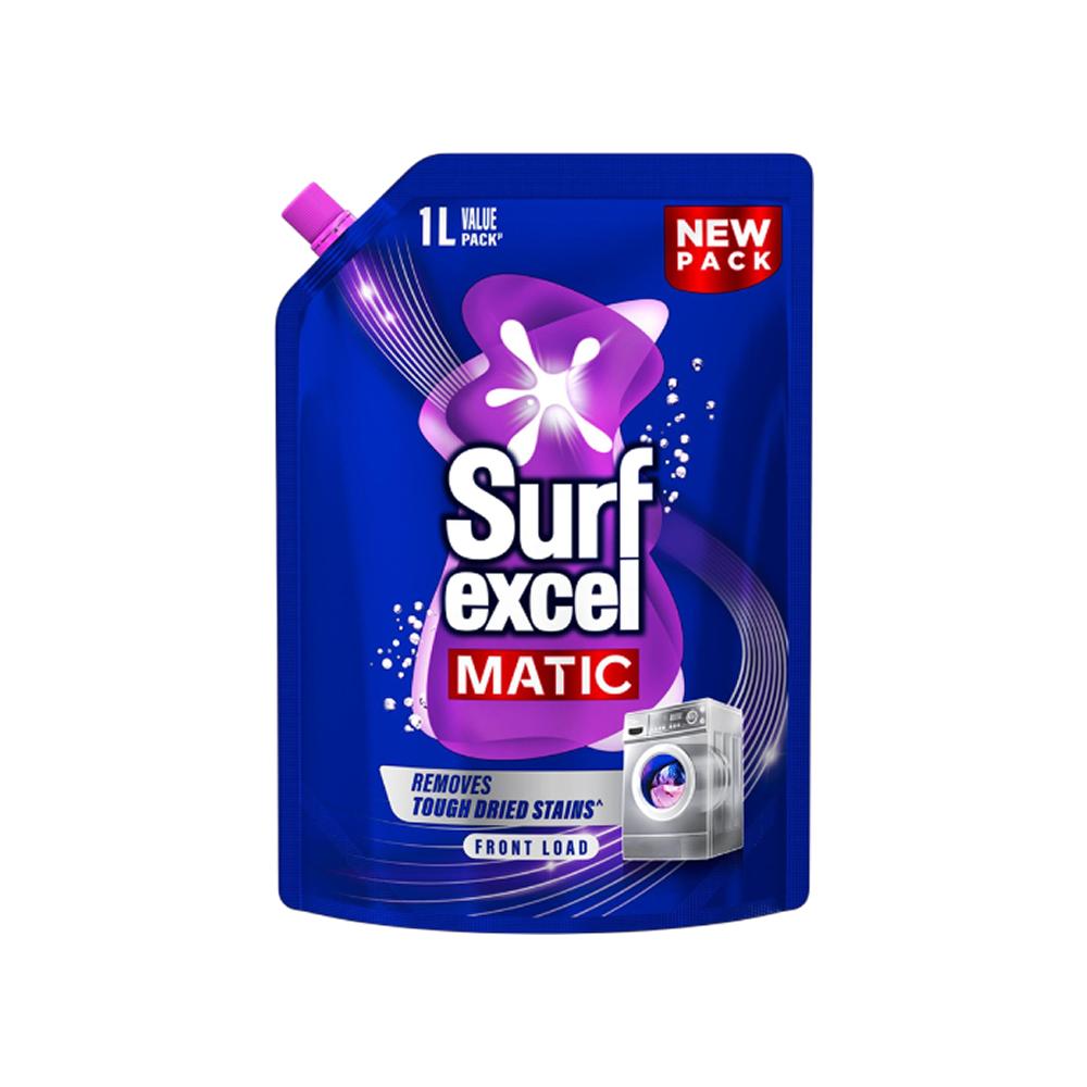 Surf Excel Matic Front Load Liquid Detergent – 1 L Pouch – image 2