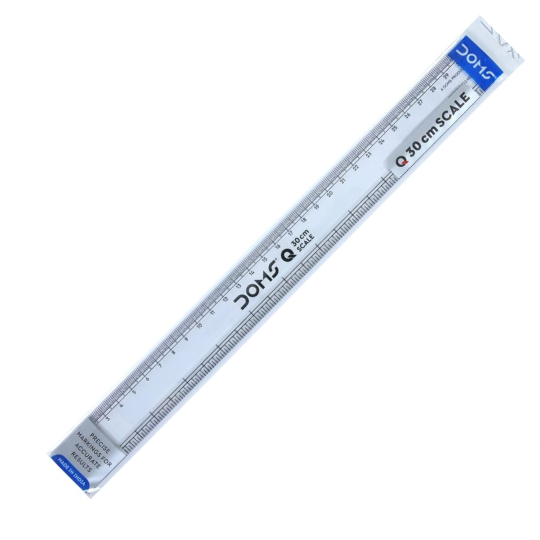 Doms Q Series Transparent Scale - 30 cm / long scale 